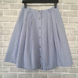 Vintage Pendleton Knockabout Blue Cotton Skirt Retro Academia Classic